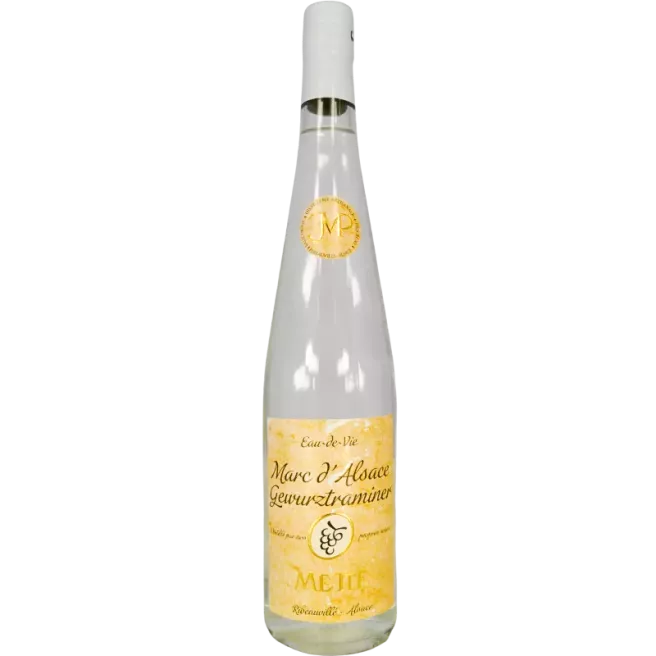 Acqua di vita di vinaccia dell'Alsazia Gewürztraminer Metté